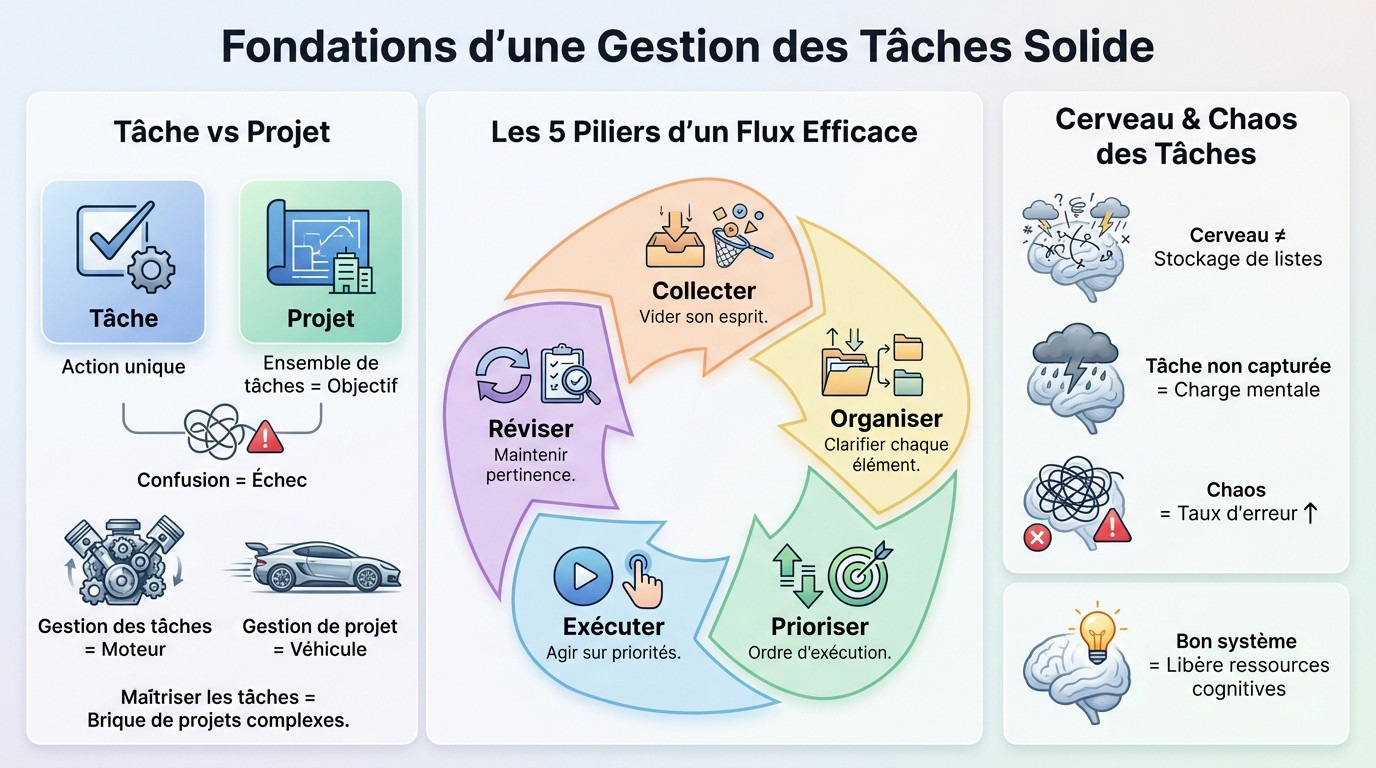 Fondations d'une gestion des tâches solide et structurée pour les professionnels