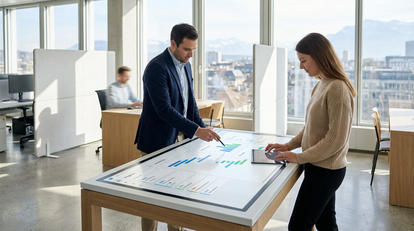 Logiciel de gestion de projet suisse en 2026 avec Webmea et Asana