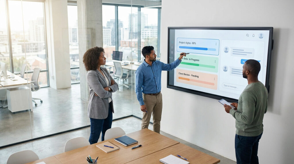 Logiciel de gestion de tâches collaboratif en 2026 avec interface utilisateur moderne